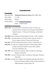 Curriculum Vitae - Sudan University of Science and Technology