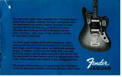 Fender Jaguar Owner's Manual