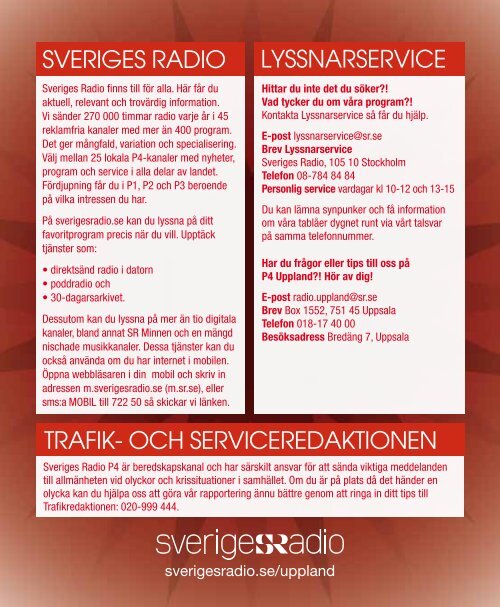 P4 Uppland (pdf) - Sveriges Radio