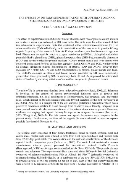 APSS 2013 Proceedings - The University of Sydney