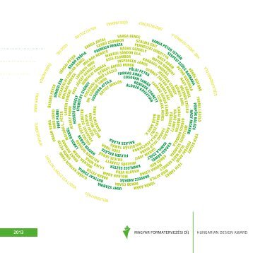 Magyar Formatervezési Díj 2013. évi katalógusa - Szellemi Tulajdon ...