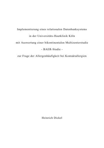 Dissertation - Heinrich Dickel - RWTH Aachen University