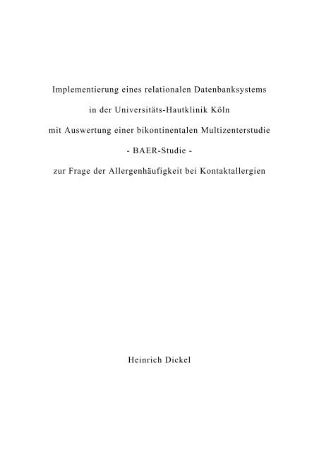 Dissertation - Heinrich Dickel - RWTH Aachen University