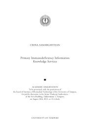 Primary Immunodeficiency Information Knowledge Services - TamPub