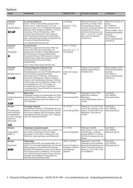 Programm als PDF herunterladen - Tag des offenen Denkmals