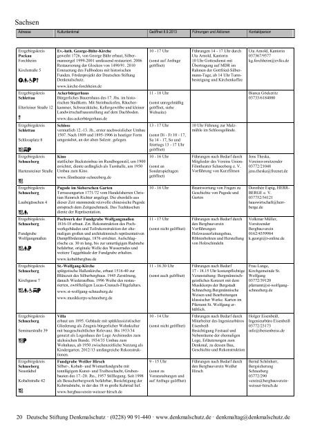 Programm als PDF herunterladen - Tag des offenen Denkmals