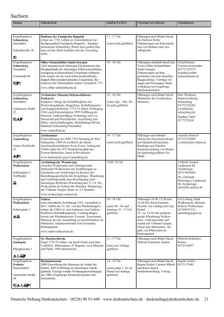 Programm als PDF herunterladen - Tag des offenen Denkmals