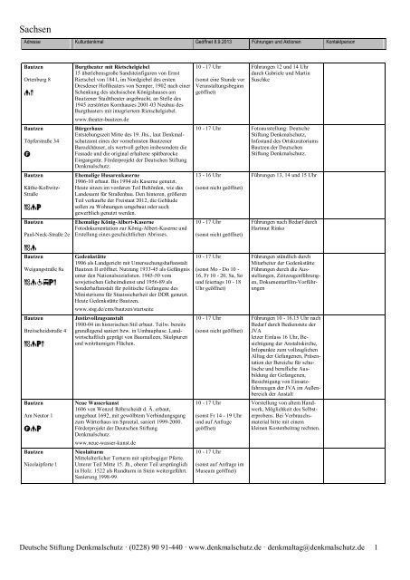 Programm als PDF herunterladen - Tag des offenen Denkmals