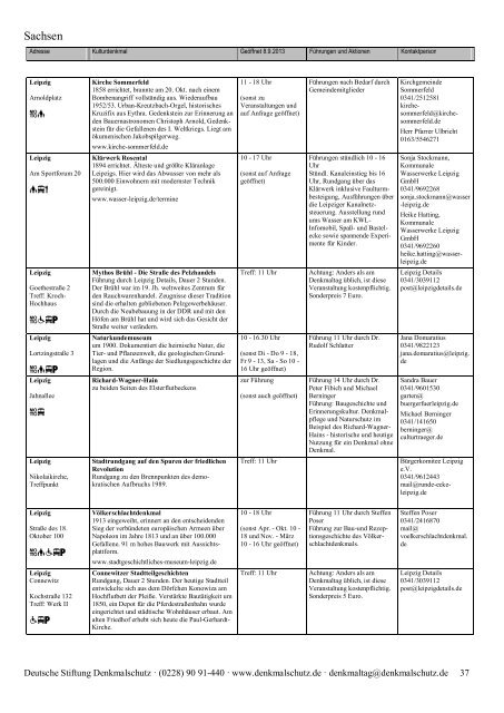 Programm als PDF herunterladen - Tag des offenen Denkmals