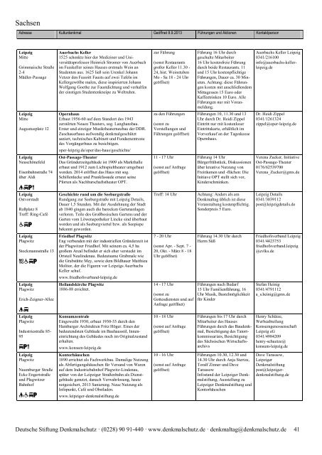 Programm als PDF herunterladen - Tag des offenen Denkmals