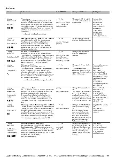 Programm als PDF herunterladen - Tag des offenen Denkmals