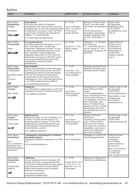 Programm als PDF herunterladen - Tag des offenen Denkmals