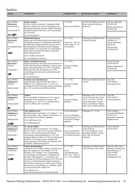 Programm als PDF herunterladen - Tag des offenen Denkmals