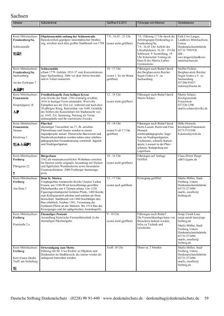 Programm als PDF herunterladen - Tag des offenen Denkmals