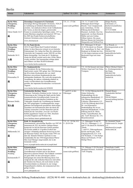 Programm als PDF herunterladen - Tag des offenen Denkmals