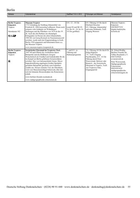 Programm als PDF herunterladen - Tag des offenen Denkmals