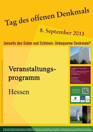 Programm als PDF herunterladen - Tag des offenen Denkmals