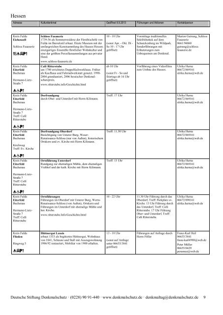 Programm als PDF herunterladen - Tag des offenen Denkmals