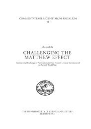 CHALLENGING THE MATTHEW EFFECT - TamPub