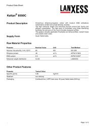 Data sheet - LANXESS