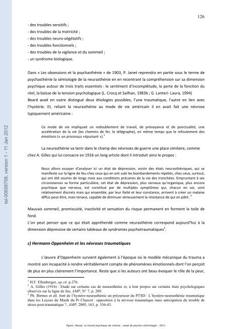 Le travail psychique de victime: essai de psycho-victimologie