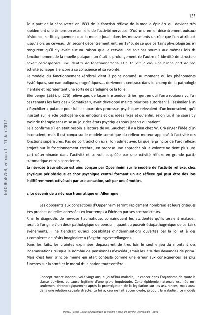 Le travail psychique de victime: essai de psycho-victimologie