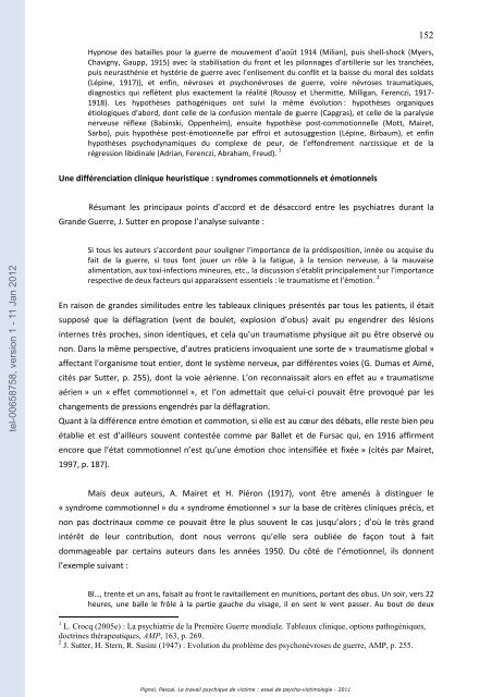 Le travail psychique de victime: essai de psycho-victimologie