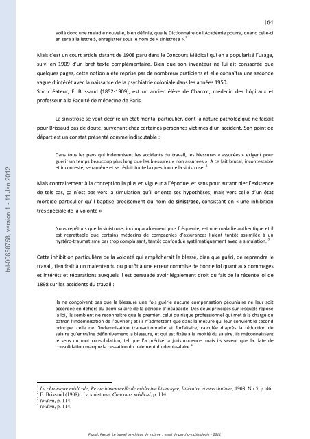 Le travail psychique de victime: essai de psycho-victimologie