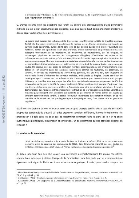 Le travail psychique de victime: essai de psycho-victimologie