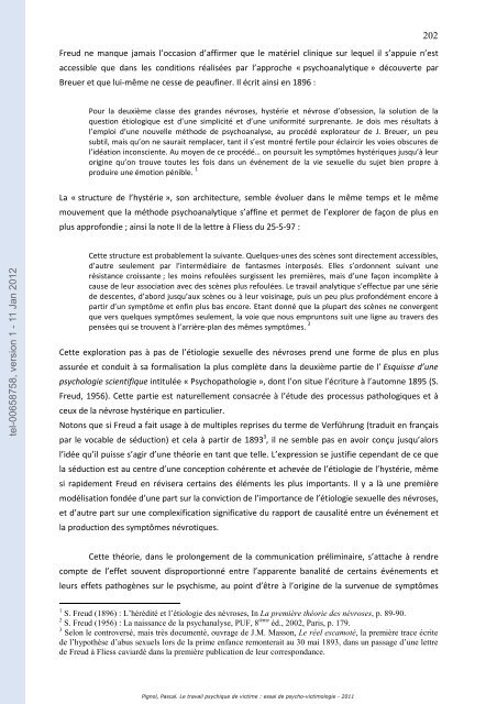 Le travail psychique de victime: essai de psycho-victimologie