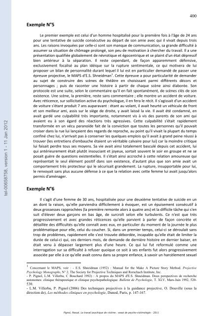 Le travail psychique de victime: essai de psycho-victimologie