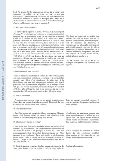 Le travail psychique de victime: essai de psycho-victimologie