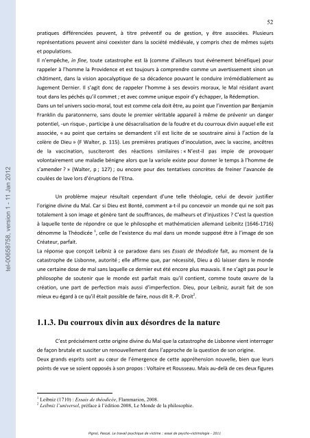 Le travail psychique de victime: essai de psycho-victimologie