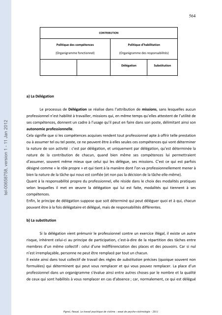 Le travail psychique de victime: essai de psycho-victimologie