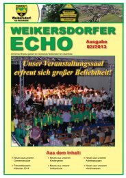 WEIKERSDORFER - in der Gemeinde Weikersdorf