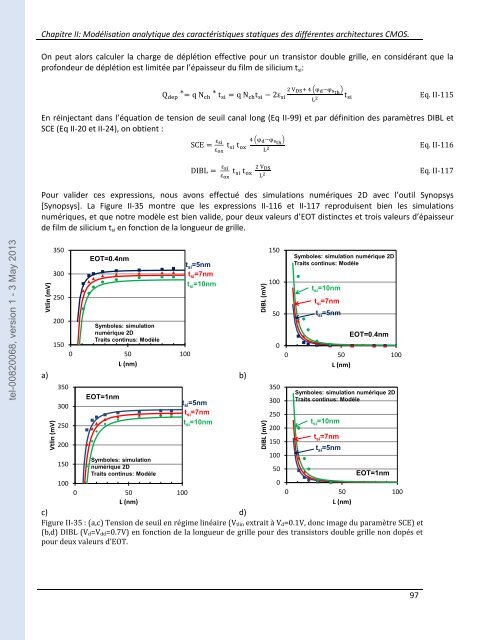 Développement de modèles pour l'évaluation des performances ...