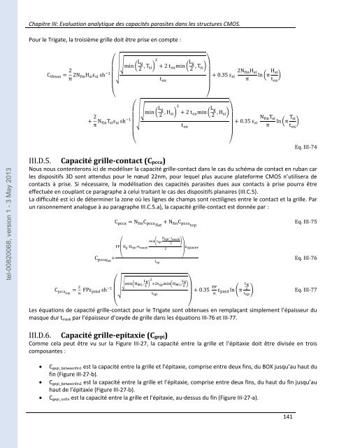 Développement de modèles pour l'évaluation des performances ...