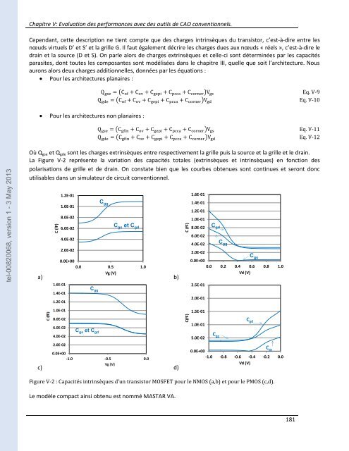 Développement de modèles pour l'évaluation des performances ...