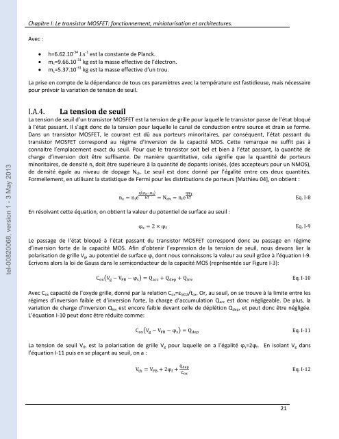 Développement de modèles pour l'évaluation des performances ...