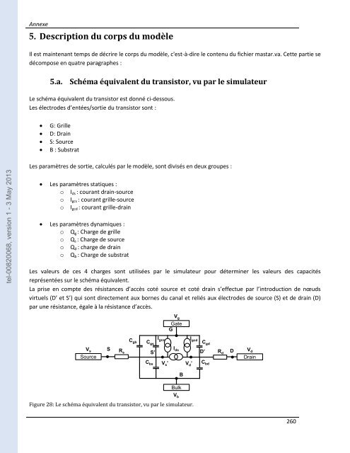 Développement de modèles pour l'évaluation des performances ...