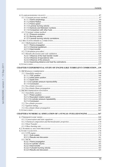 Etude de la combustion de gaz de synthèse issus d'un processus de ...