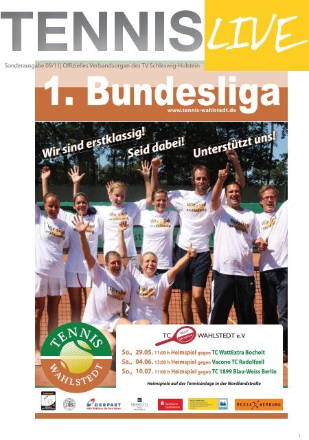 Seid dabei! Unterstützt uns! - Tennisverband Schleswig-Holstein