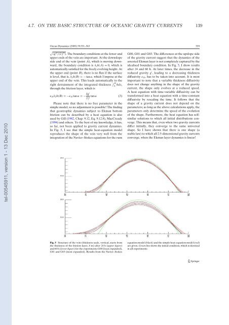 Etudes et évaluation de processus océaniques par des hiérarchies ...