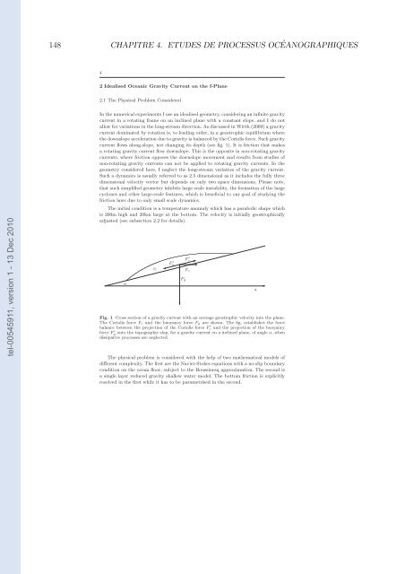 Etudes et évaluation de processus océaniques par des hiérarchies ...