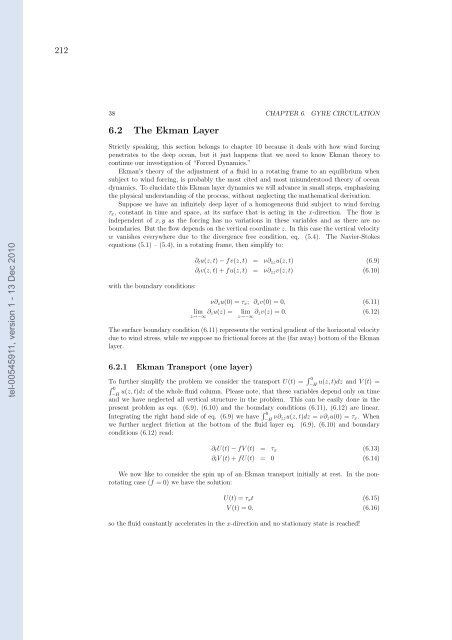 Etudes et évaluation de processus océaniques par des hiérarchies ...