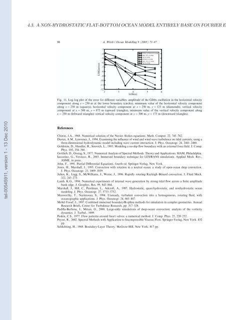 Etudes et évaluation de processus océaniques par des hiérarchies ...