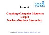 Coupling of Angular Momenta Isospin Nucleon-Nucleon Interaction