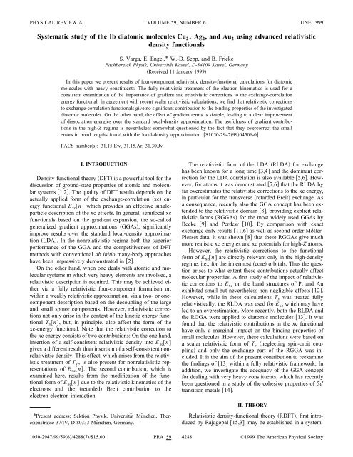 S. Varga, E. Engel, W.