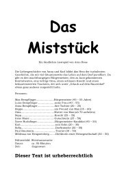 Auszug von „Das Miststück“ herunterladen. - Theaterverlag Arno Boas