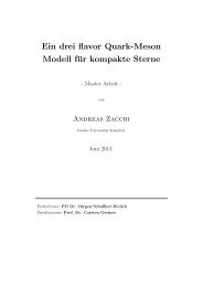 Ein drei flavor Quark-Meson Modell für kompakte Sterne - Institut für ...